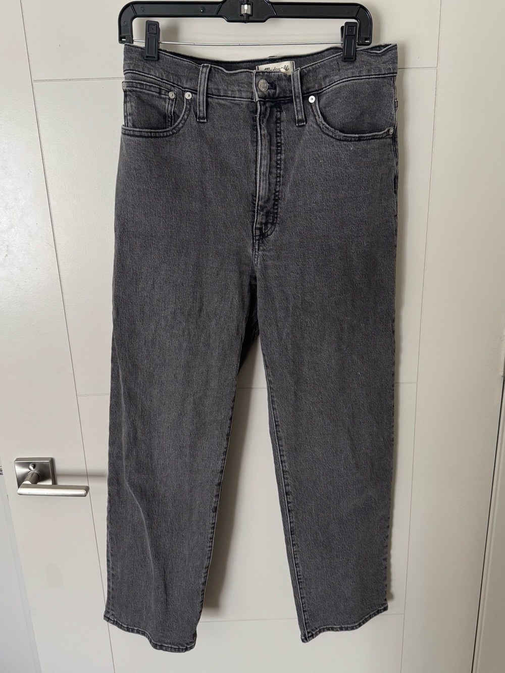 Madewell The Perfect Straight Vintage Jean - Grey Wash Denim
